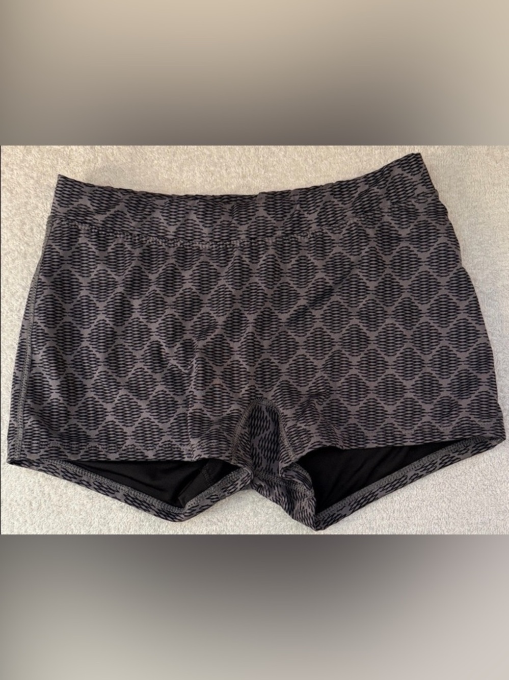 Augusta Sportswear Impress Graphite Plexus Patterned Shorts Moisture Wicking